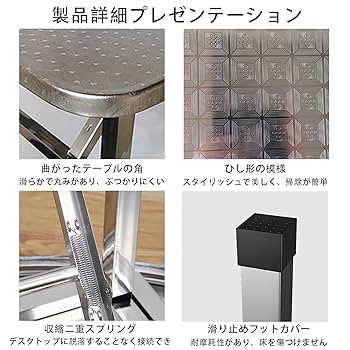 Amazon｜Vrapnudc ステンレステーブル ステンレス作業台 業務用